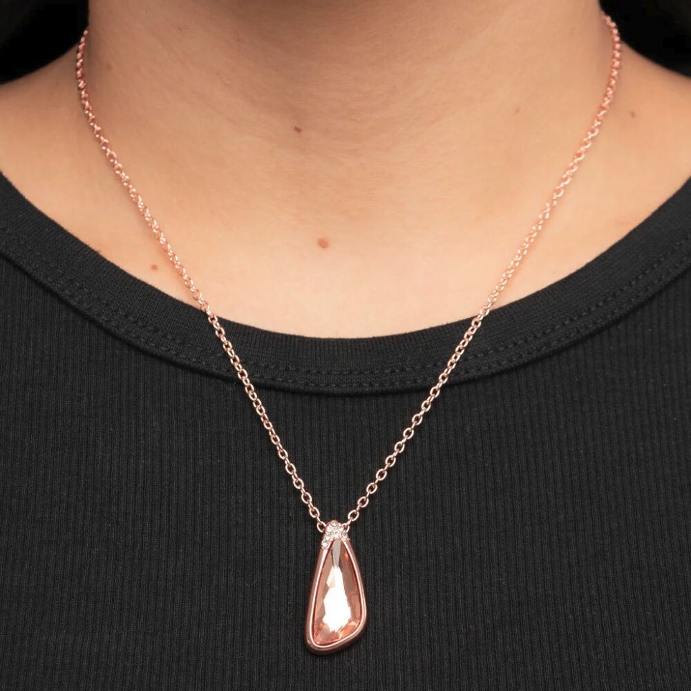 Paparazzi Jewelry Accessories - Envious Extravagance - Copper Necklace - Vintage